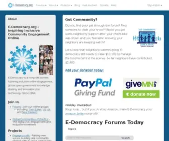 E-Democracy.org(E Democracy) Screenshot