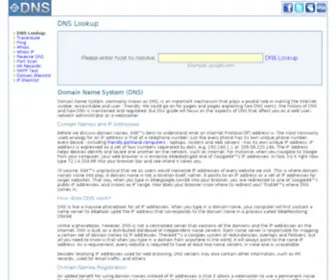 E-DNS.org(DNS Lookup) Screenshot
