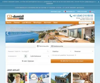 E-Domizil.ch(Ferienwohnung oder Ferienhaus mieten bei e) Screenshot