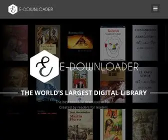 E-Downloader.com(The largest digital library on the Internet) Screenshot