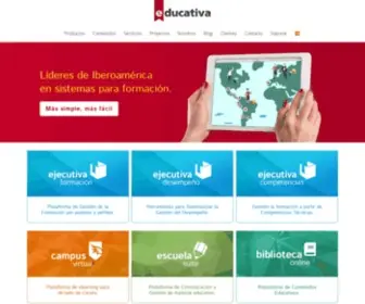 E-Ducativa.com(Educativa: Líderes de Iberoamérica en sistemas para formación) Screenshot