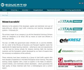 E-Educatio.hu(A tananyagokat a hazai járművezető) Screenshot