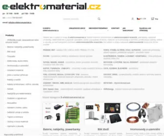 E-Elektromaterial.cz(Elektroinstalační materiál Praha 10) Screenshot