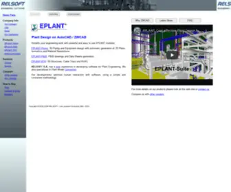 E-Eplant.com(RELSOFT develops engineering software for Industrial Plants based in AutoCAD and ZWCAD. Products) Screenshot