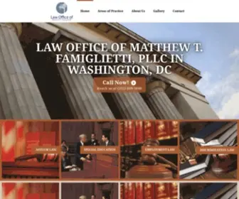 E-Famiglietti.com(Washington DC Employment Discrimination Lawyer) Screenshot