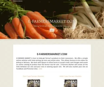 E-Farmersmarket.com(E-Farmers Market) Screenshot