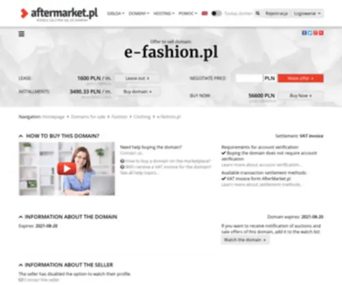 E-Fashion.pl(Oferta) Screenshot