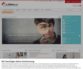 E-Fellows.net(Das Netzwerk für die klügsten Köpfe) Screenshot