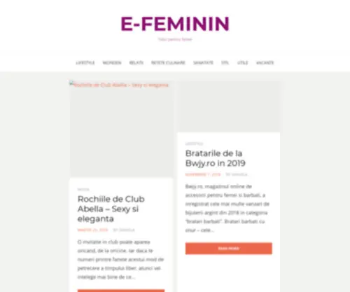 E-Feminin.ro(Totul pentru femei) Screenshot