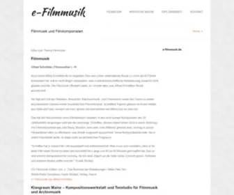 E-Filmmusik.de(Filmmusik und Filmkomponisten) Screenshot