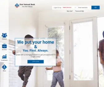 E-FNB.com(First National Bank of Pandora) Screenshot