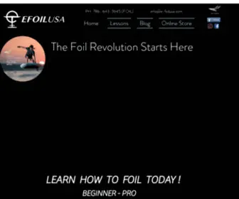 E-Foilusa.com(E-Foil School) Screenshot