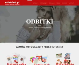 E-Fotolab.pl(Odbitki cyfrowe i tradycyjne 10x15 najtaniej) Screenshot