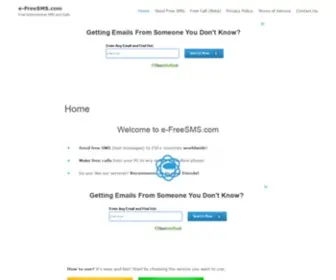 E-Freesms.com(Free International SMS and Calls) Screenshot