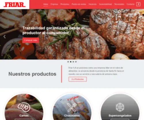 E-Friar.com.ar(Frigorifico Regional Industrias Alimenticias Reconquista) Reconquista (Santa Fe)) Screenshot