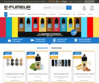 E-Fumeur.fr(E-FUMEUR est un shop en ligne où les vapoteurs trouvent leur bonheur) Screenshot