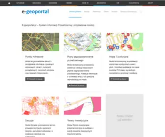 E-Geoportal.pl(System informacji przestrzennej) Screenshot