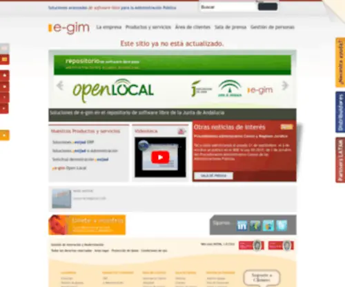 E-Gim.es(Soluciones Avanzadas de software libre para la Administración Pública) Screenshot