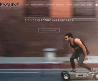E-Glide.com(E-Glide Electric Skateboards) Screenshot