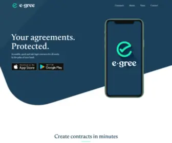 E-Gree.app(Homepage) Screenshot