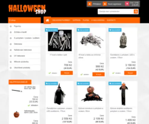 E-Halloween.cz(HALLOWEEN SHOP) Screenshot