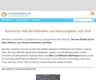 E-Hausaufgaben.de(Hausaufgaben und Referate) Screenshot
