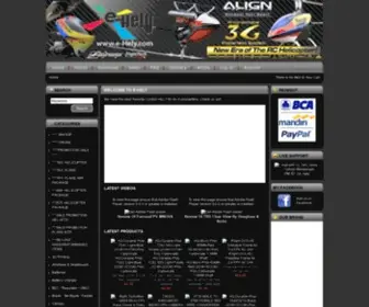 E-Hely.com(Specialize in electrical R/C Helicopter) Screenshot