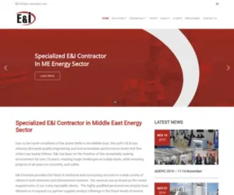 E-I-Emirates.com(Specialized E&I Contractor in Middle East Energy Sector) Screenshot