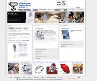 E-Igi.com(International Gemological Institute) Screenshot