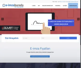 E-Imzaburada.com(Elektronik İmza) Screenshot