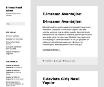 E-Imzanasilalinir.com(E-imza Nasıl Alınır) Screenshot