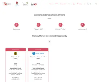 E-Ipo.co.id(Electronic indonesia public offering) Screenshot