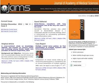 E-Jams.org(Journal of Academy of Medical Sciences) Screenshot