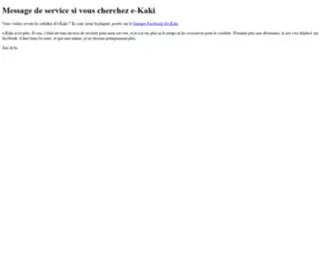 E-Kaki.net(Message de service si vous cherchez e) Screenshot