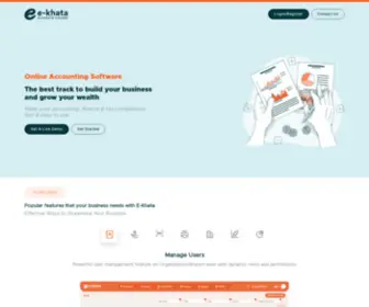 E-Khata.com(Online Accounting Software) Screenshot