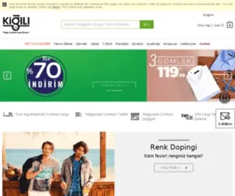 E-Kigili.com(Kigili.com p'e varan indirimler sunar.Türkiye'nin Erkek Giyim Markası Kiğılı) Screenshot