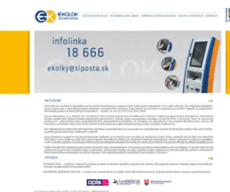 E-Kolky.sk(Elektronicke kolky) Screenshot