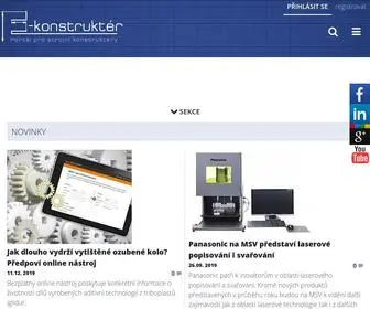 E-Konstrukter.cz(Portál pro strojní konstruktéry) Screenshot