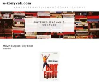 E-Konyvek.com(E-könyvek.com) Screenshot