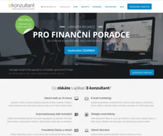E-Konzultant.cz(Tvoříme weby pro finanční poradce) Screenshot