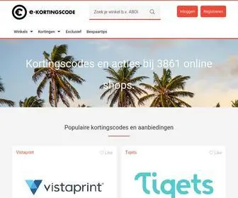 E-Kortingscode.nl Screenshot
