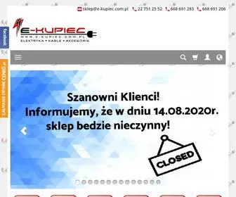 E-Kupiec.com.pl(Internetowy Sklep Elektryczny E) Screenshot