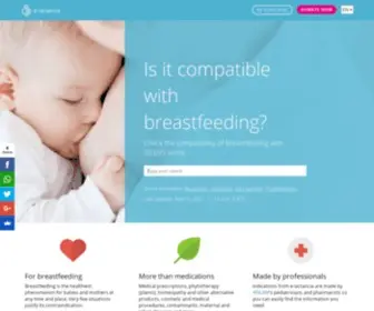 E-Lactancia.org(¿Es compatible con la lactancia) Screenshot