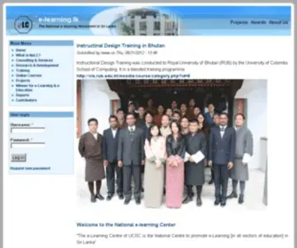 E-Learning.lk(The NeLC project is to build up and maintain a sustainable National e) Screenshot