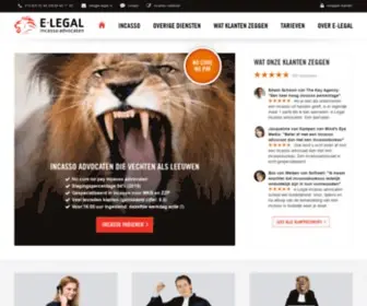 E-Legal.nl(✔incasso advocaten die vechten als leeuwen) Screenshot
