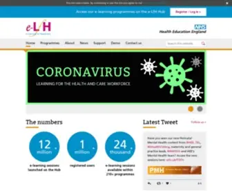 E-LFH.org.uk(Elearning for healthcare) Screenshot