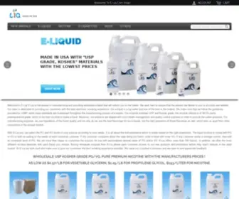 E-Liq.com(Best E Cigarette Liquid Flavors Supplies Online) Screenshot