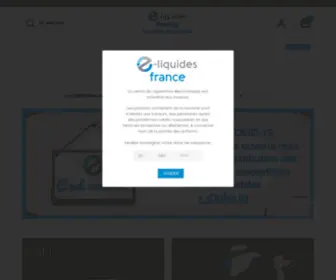 E-Liquidesfrance.fr(E-liquides France) Screenshot