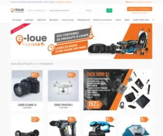 E-Loue.com(Plateforme pour louer ou mettre en location tout type d'objet) Screenshot