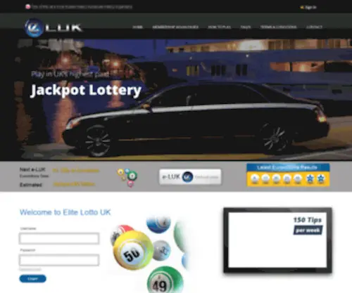 E-Luk.co.uk(Elite Lotto UK) Screenshot